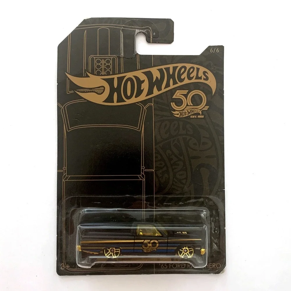 2018 Hot Wheels 50th Anniverary Black and Gold‎ '65 Ford Ranchero 6/6